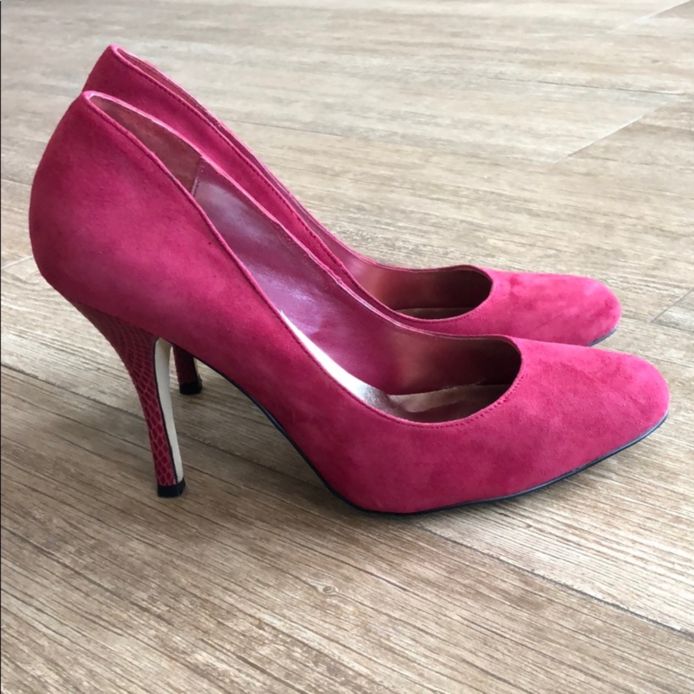 RSVP Red Phebe Heels